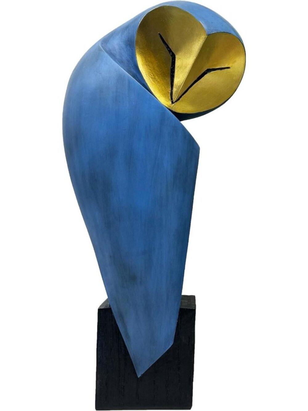 Chic Mid-Century Modern Owl Statue - 15" Unique Home Decor Sculpture Accent